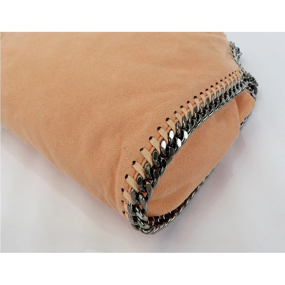 Stella McCartney Peach Shoulder Bag with Chain Trim - Picture 8 of 16